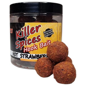 Hot Strawberry 20mm Kulki Haczykowe Killer Spices Bandit Carp 250ml - obrazek 1